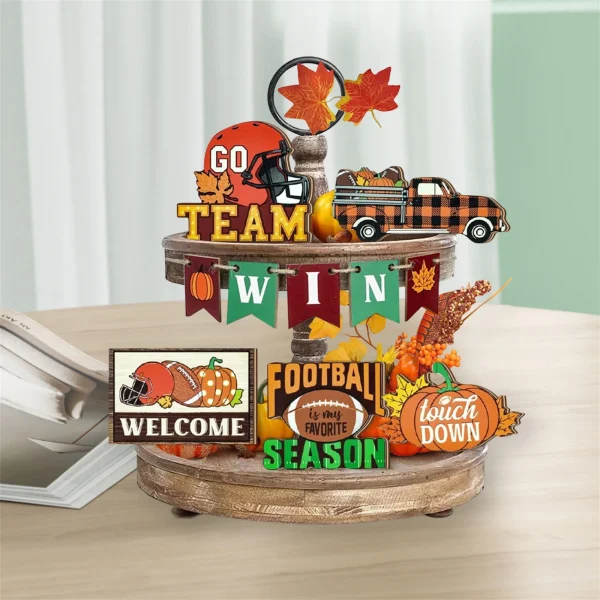 Rustic Harvest Fall Decor Set Wooden Sign