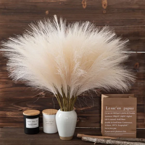 55CM 5PCS Fluffy Pampas Grass Home Decor